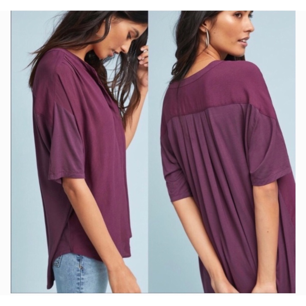 Anthropologie Porridge Alexa Tunic Top Blouse